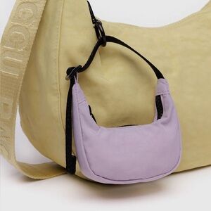 BAGGU Crescent Bag Charm Dusty Pink Pastel Mini Bag NEW WITH TAGS NWT